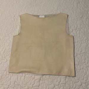 MARNI women’s leather sleeveless shirt sz 40